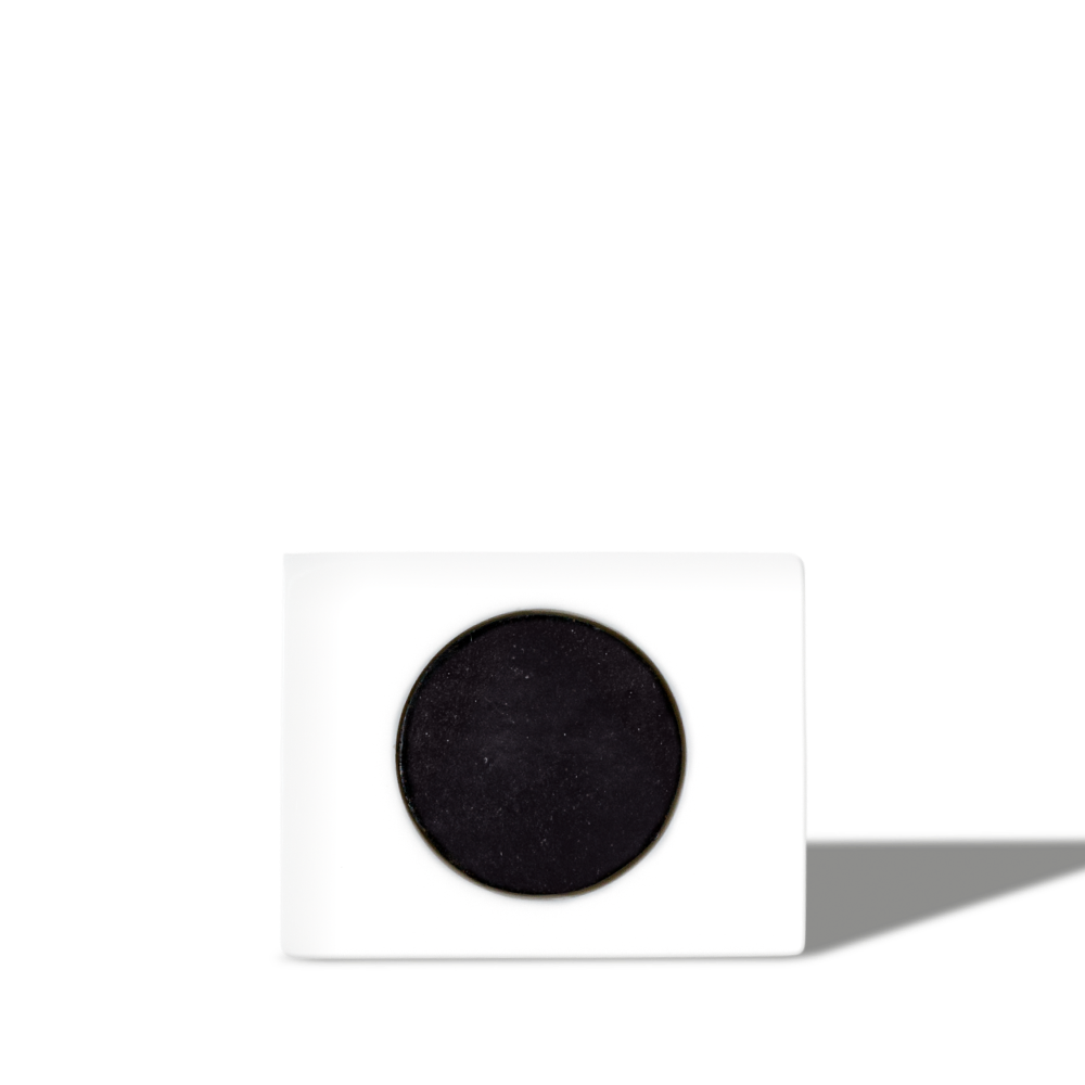 Square white ceramic charcoal air purifier with round black activated charcoal filter, modern eco-friendly odor absorber.